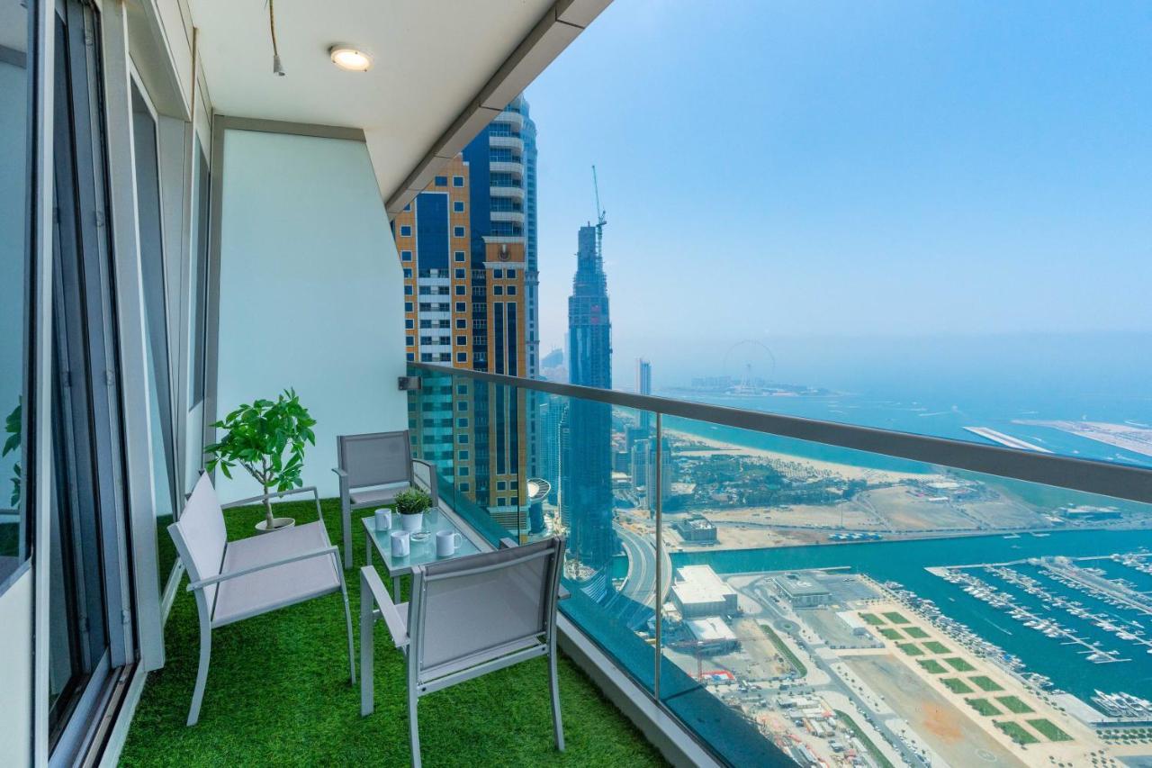 White Sage - Incredible Full Sea And Dubai Eye View In Marina Apartment Bagian luar foto